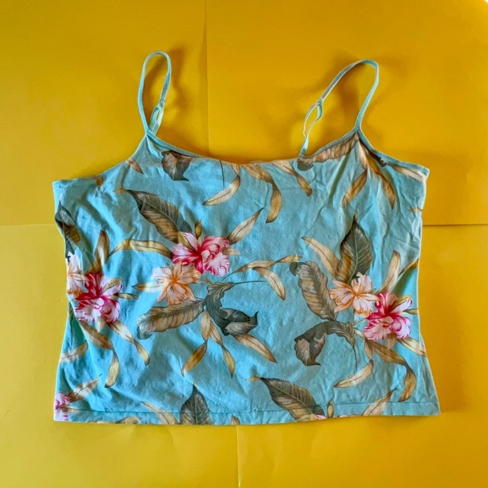 LA CABANA FLORAL TANK - 3XL